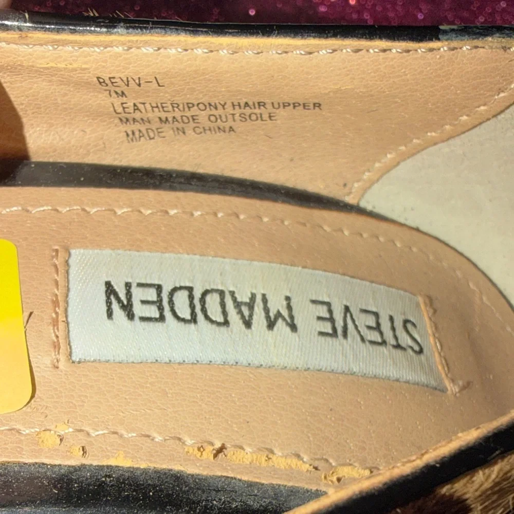 Steve Madden Brown Leopard Heels - Picture 3 of 4